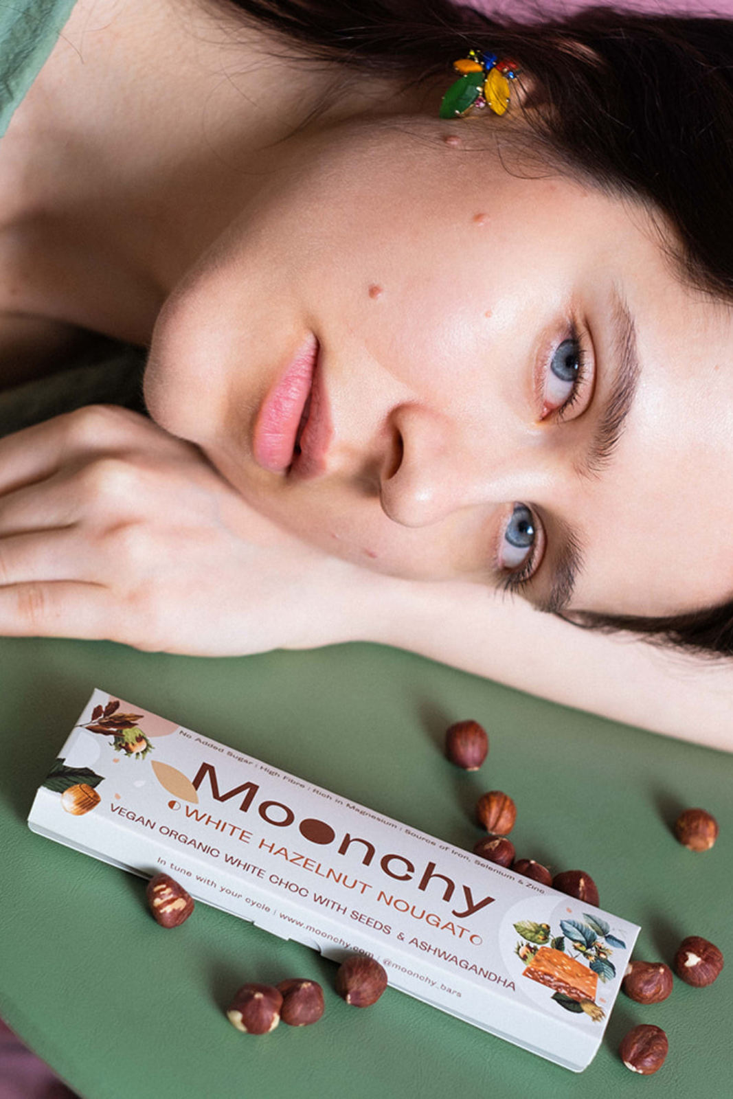 Moonchy White Hazelnut Nougat (8 Bars)