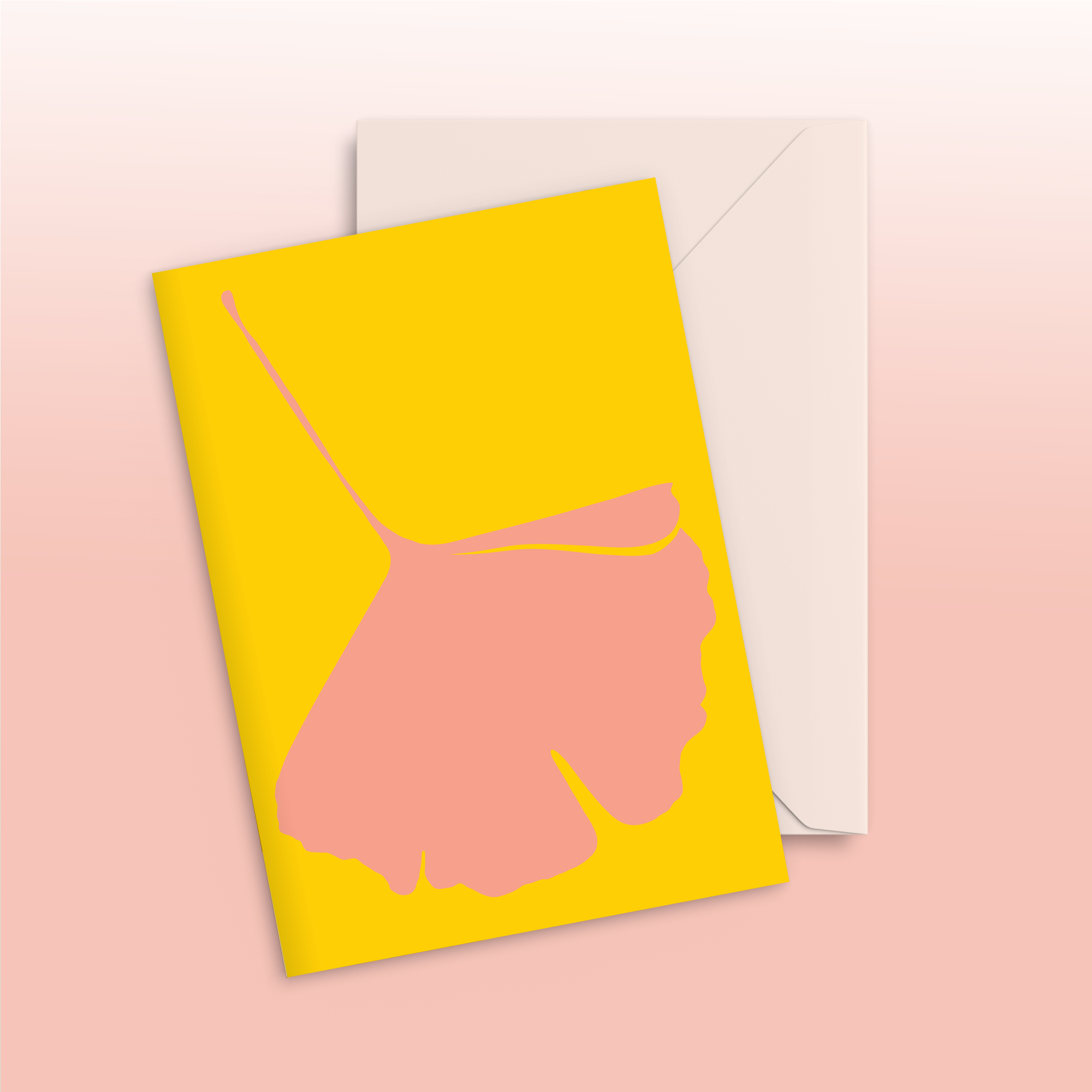 GINKGO POP Greeting Card - No.4