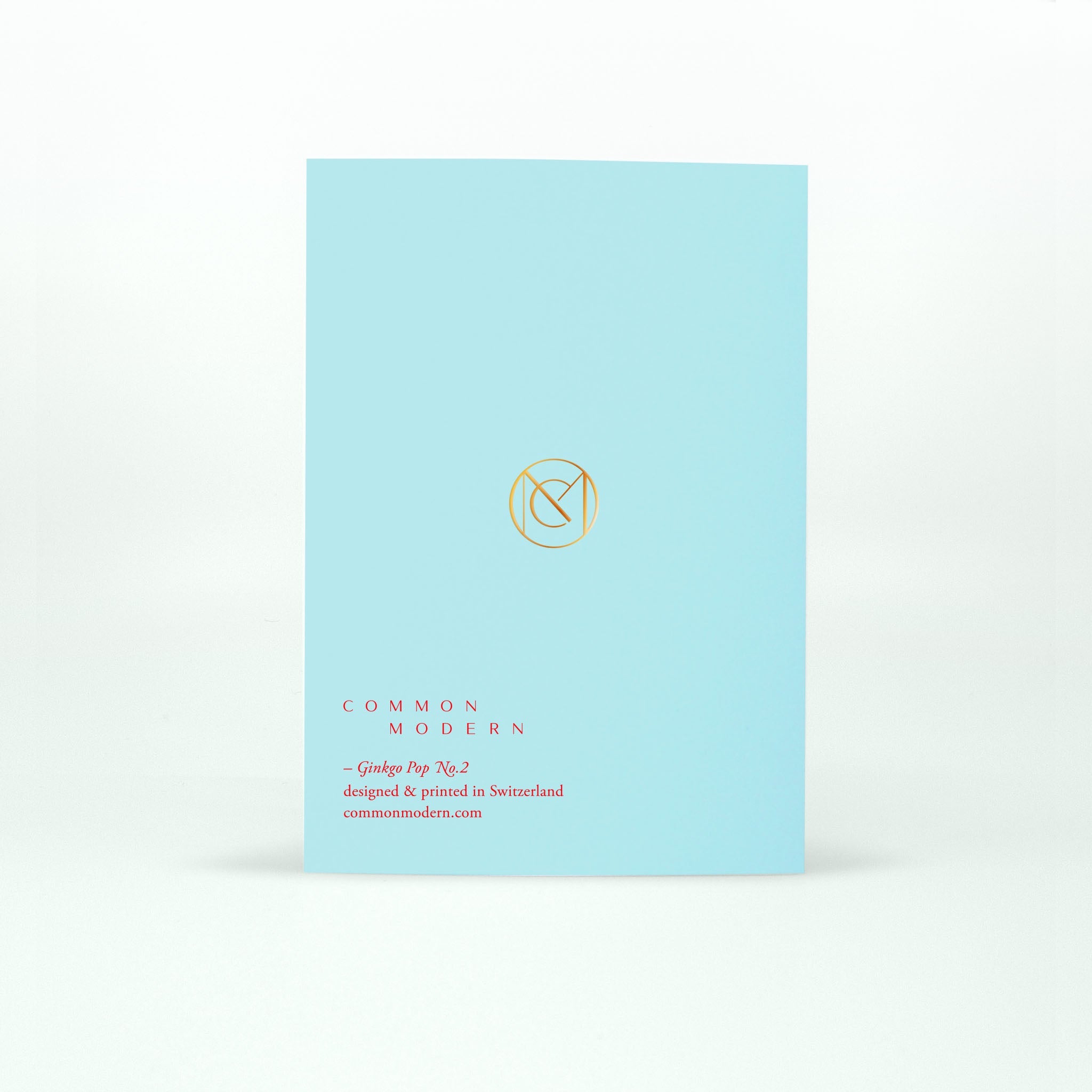 A Ginkgo Pop No. 2 Greeting Card from modern stationery brand Common Modern